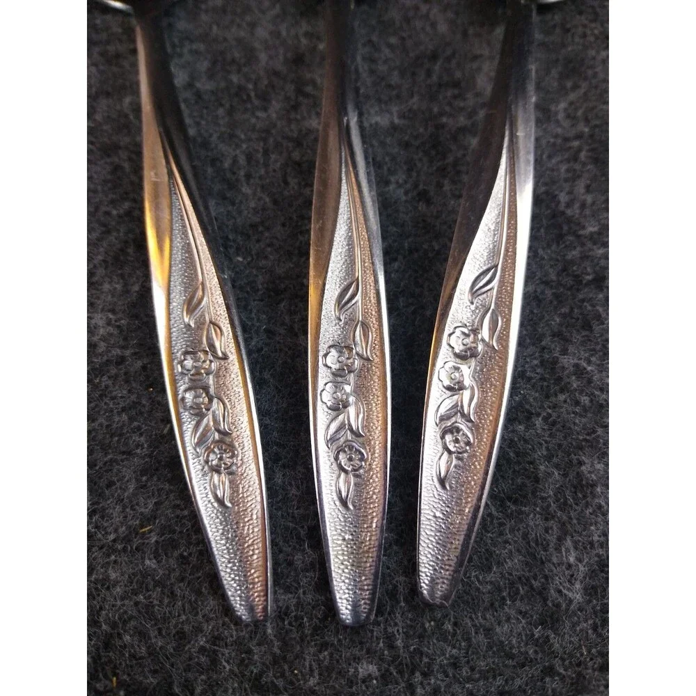 Superior Radiant Rose 3 Soup Spoons 7